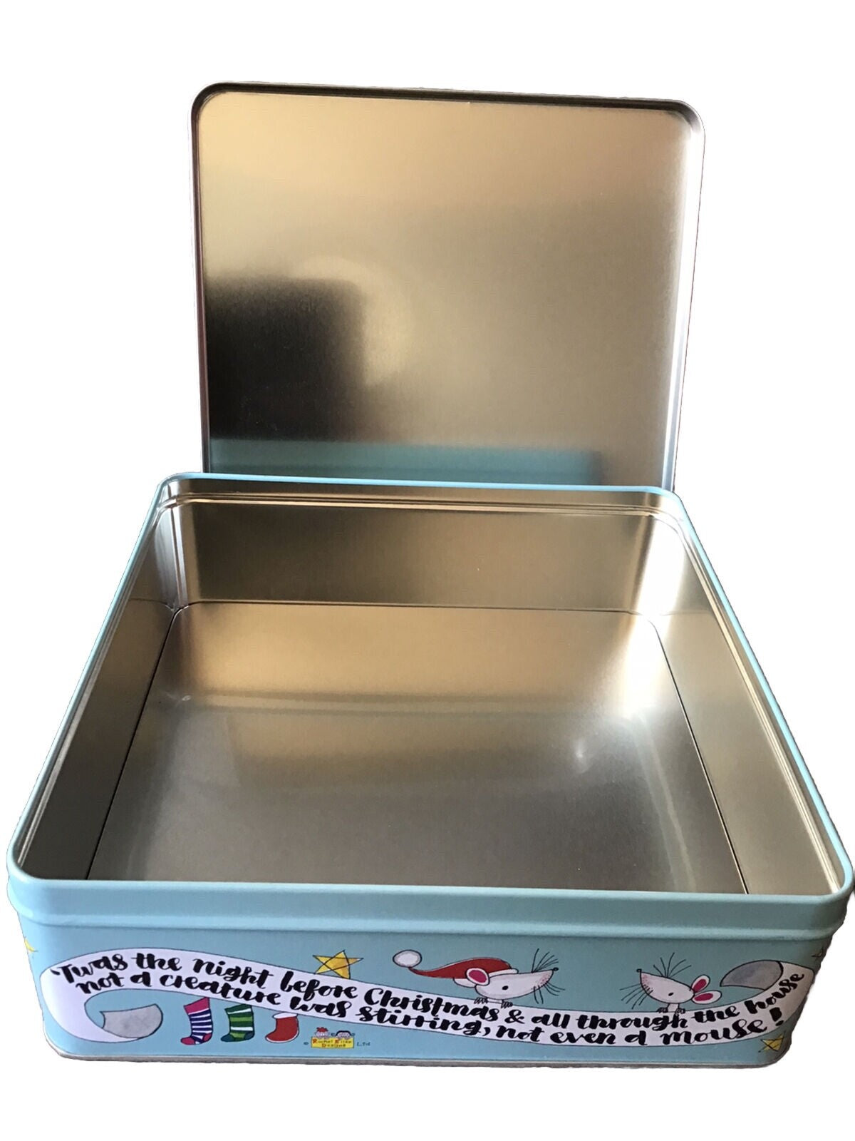 Christmas Eve Box Tin Perfect for Kids and Adults Christmas Gift, Pyjamas etc.