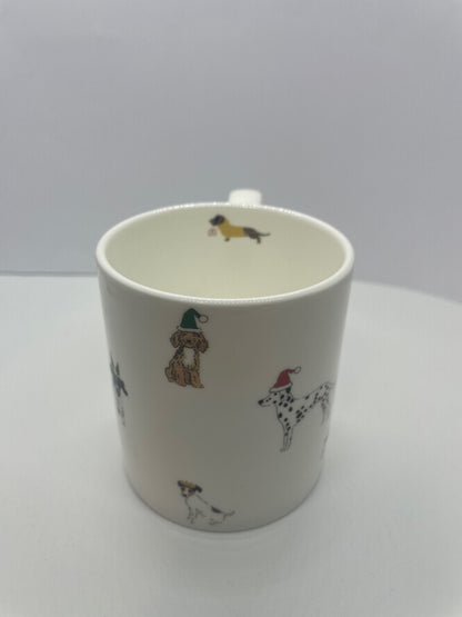 Sophie Allport Christmas Mug- three designs-Holly & Berry, Merry Wagmas and Dogs