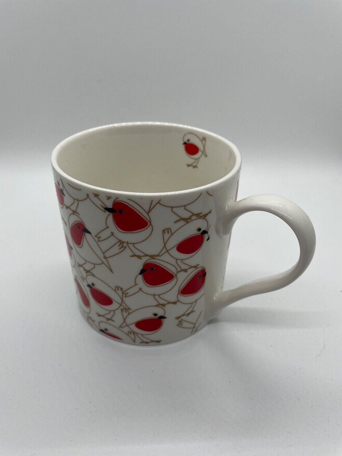 Belly Button Designs Christmas Mug- Robin or Sausage Dog Design. Perfect Gift.