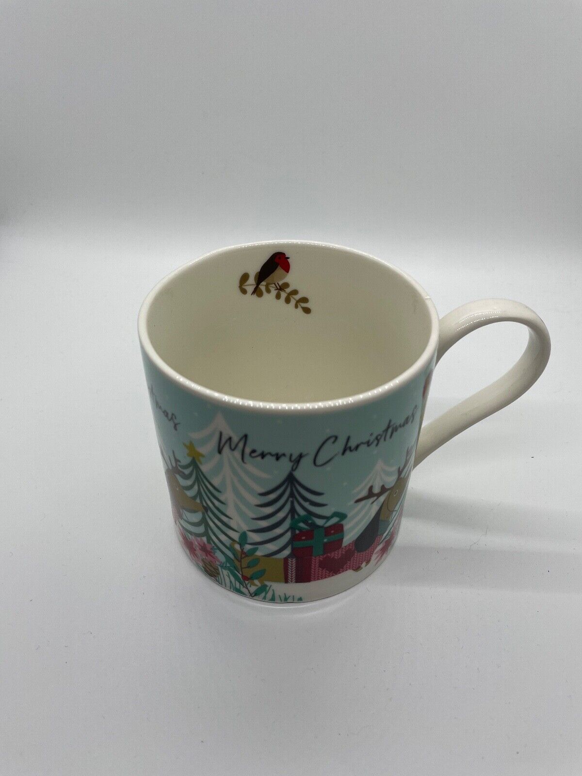 Belly Button Designs Christmas Mug- Robin or Sausage Dog Design. Perfect Gift.
